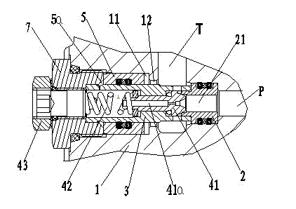 Buffer relief valve for hydraulic motor