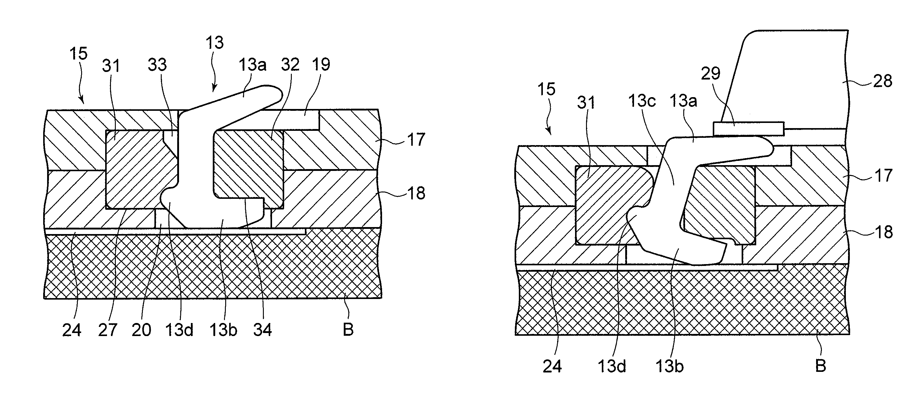 IC socket to be mounted on a circuit board