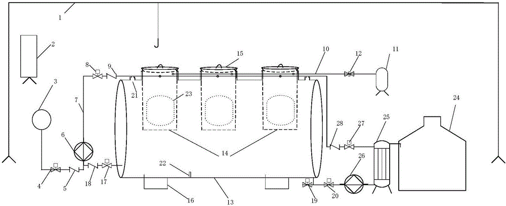 Organic liquid fertilizer fermentation system and application thereof