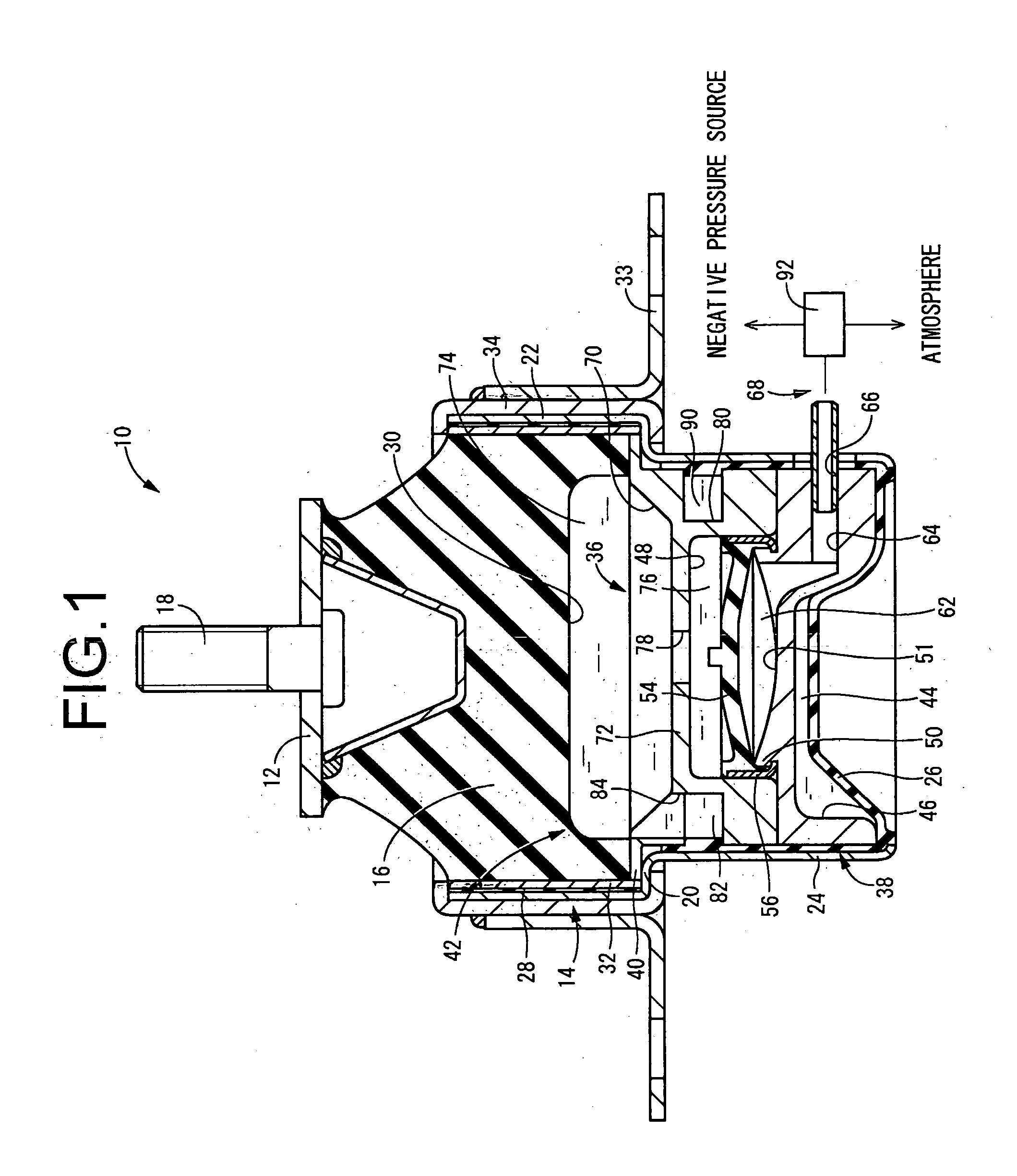 Fluid-filled vibration damping device