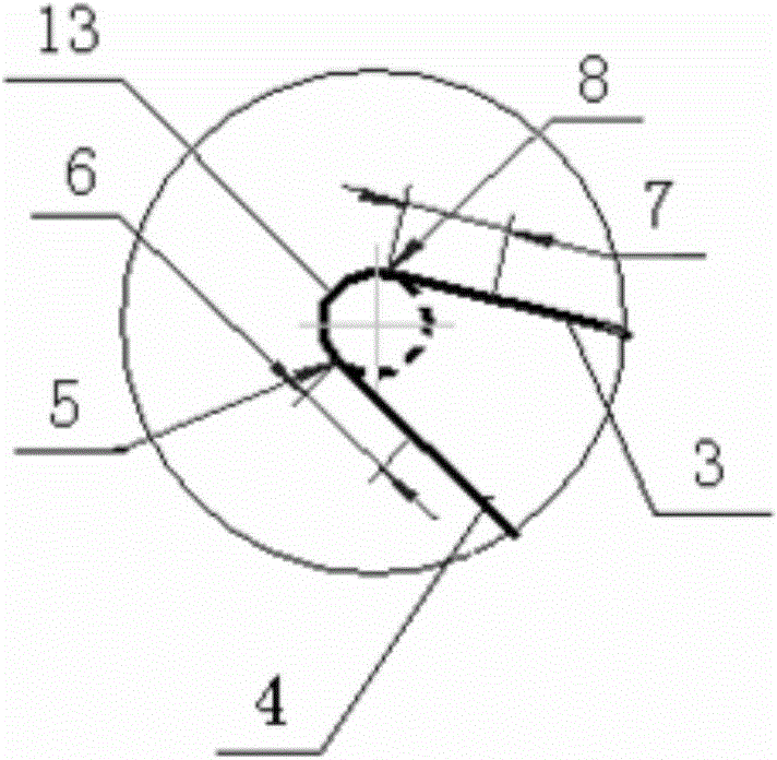 Machining method for guaranteeing shape completeness of air inlet and air outlet side circular arcs of blade