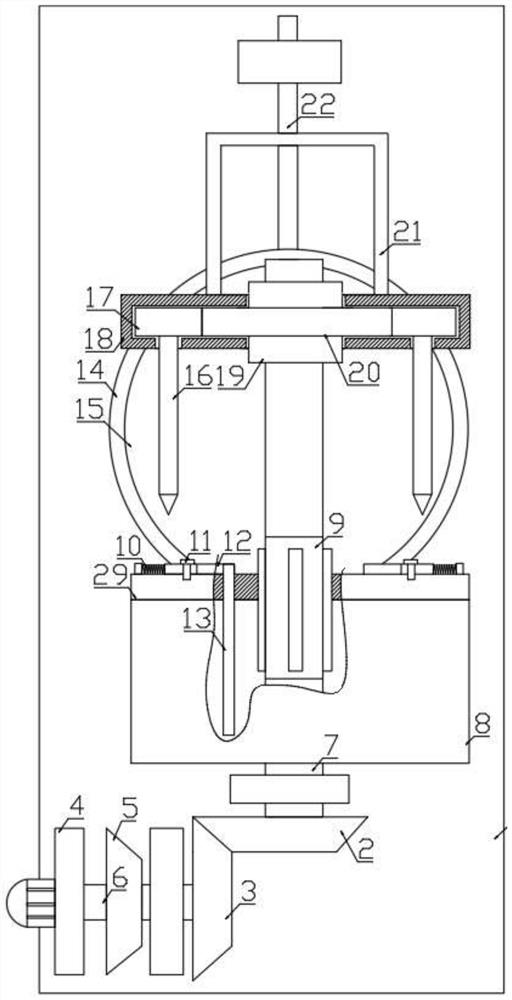 Automatic integrated peeling device for tuber traditional Chinese medicine treatment