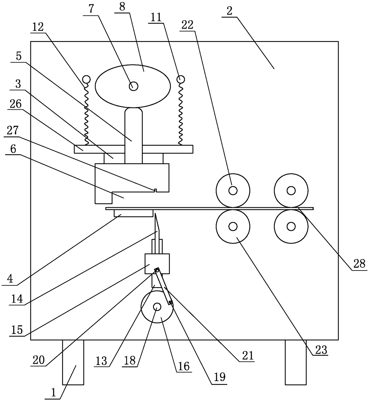 Steel plate bending and cutting device