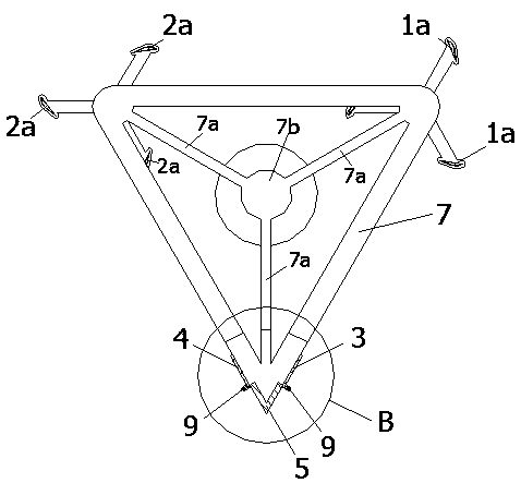 Passive rectifying device applied to double vertical axis fans