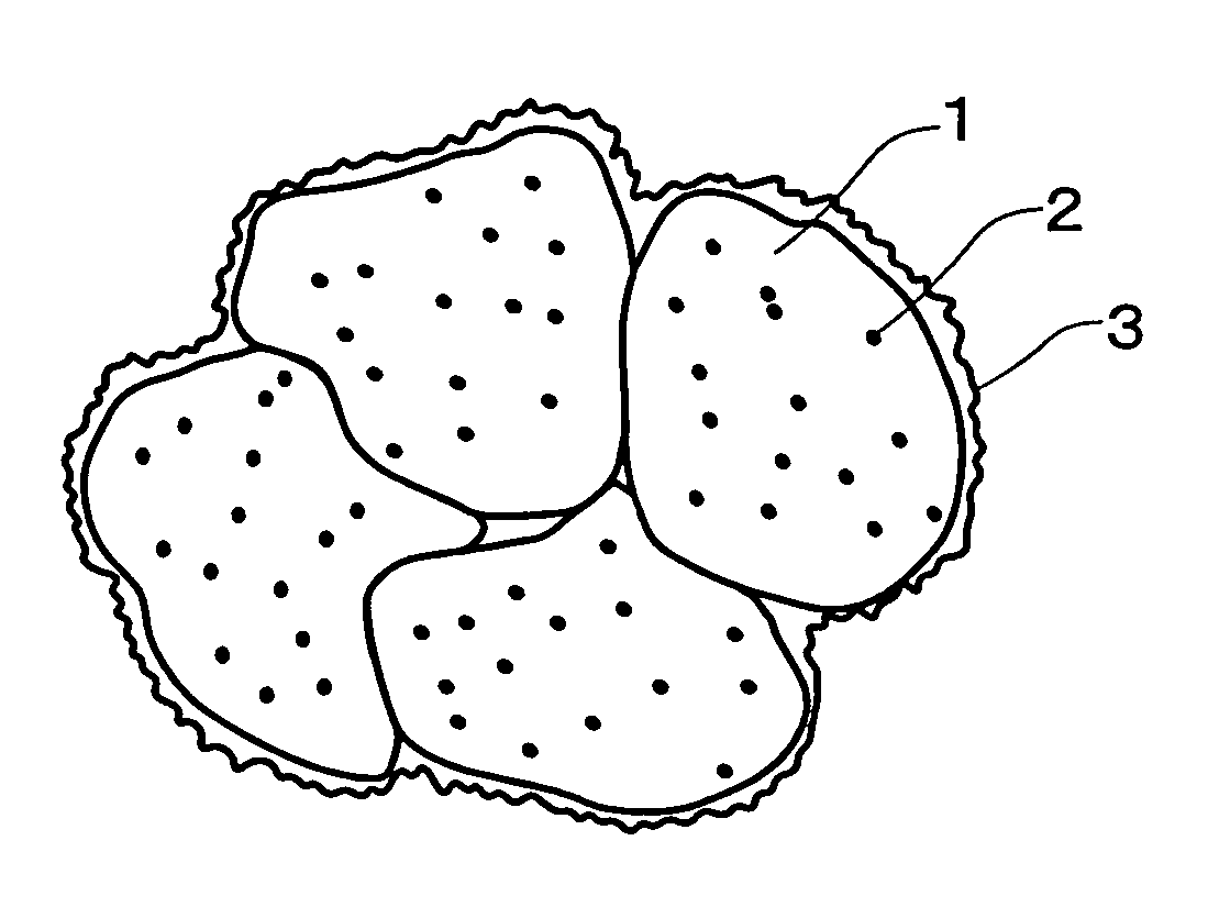 A1 composite material being crumbled with water, a1 film and a1 power comprising the material and methods for preparation thereof, constitutional member for film-forming chamber method for recovering film-forming material