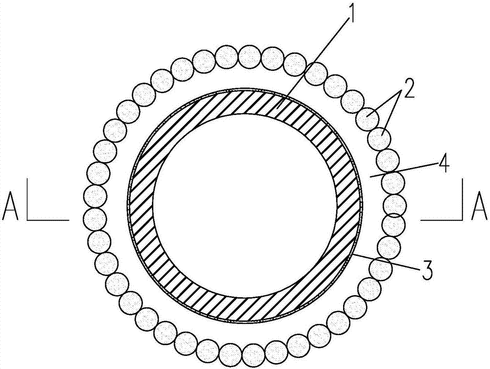 Super large diameter, hollow, independent and composite pile foundation and construction method thereof