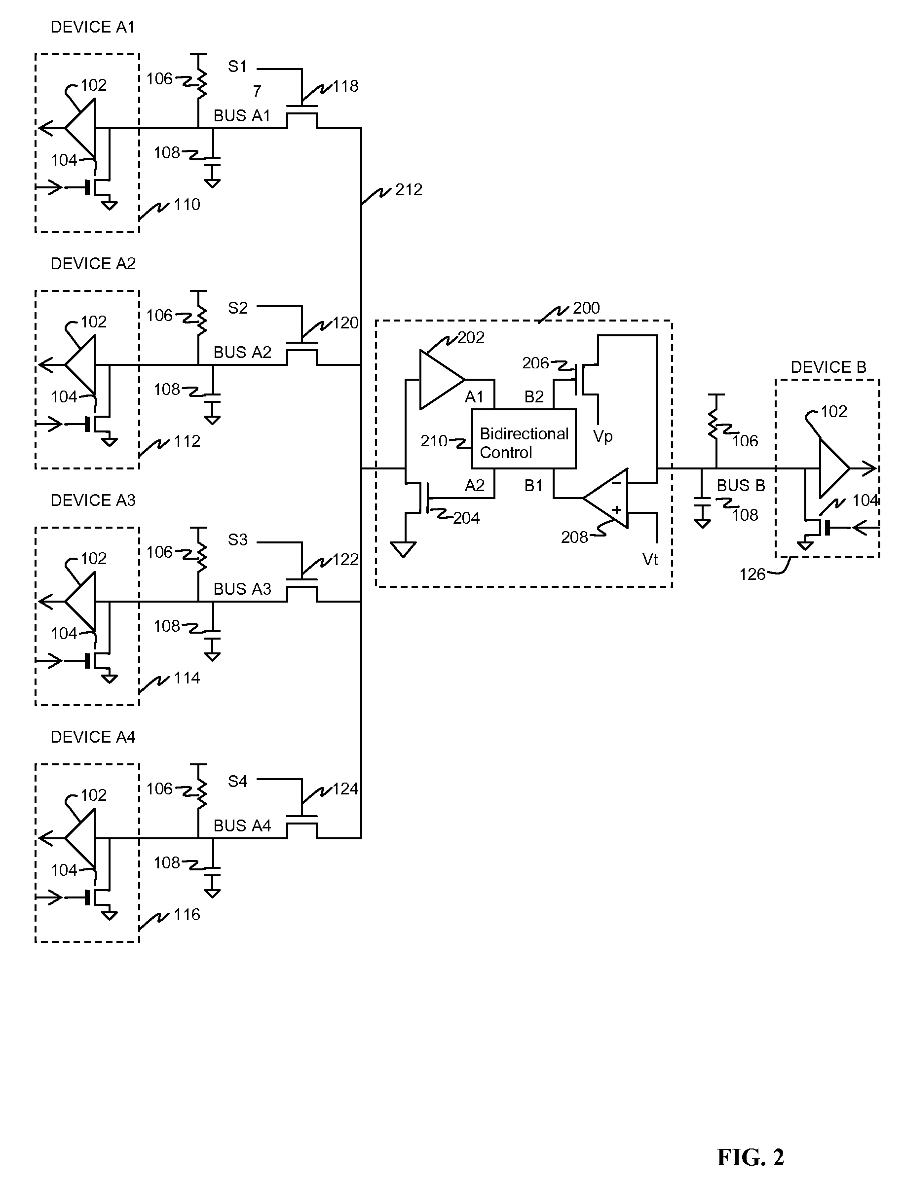 Bidirectional data repeater switch