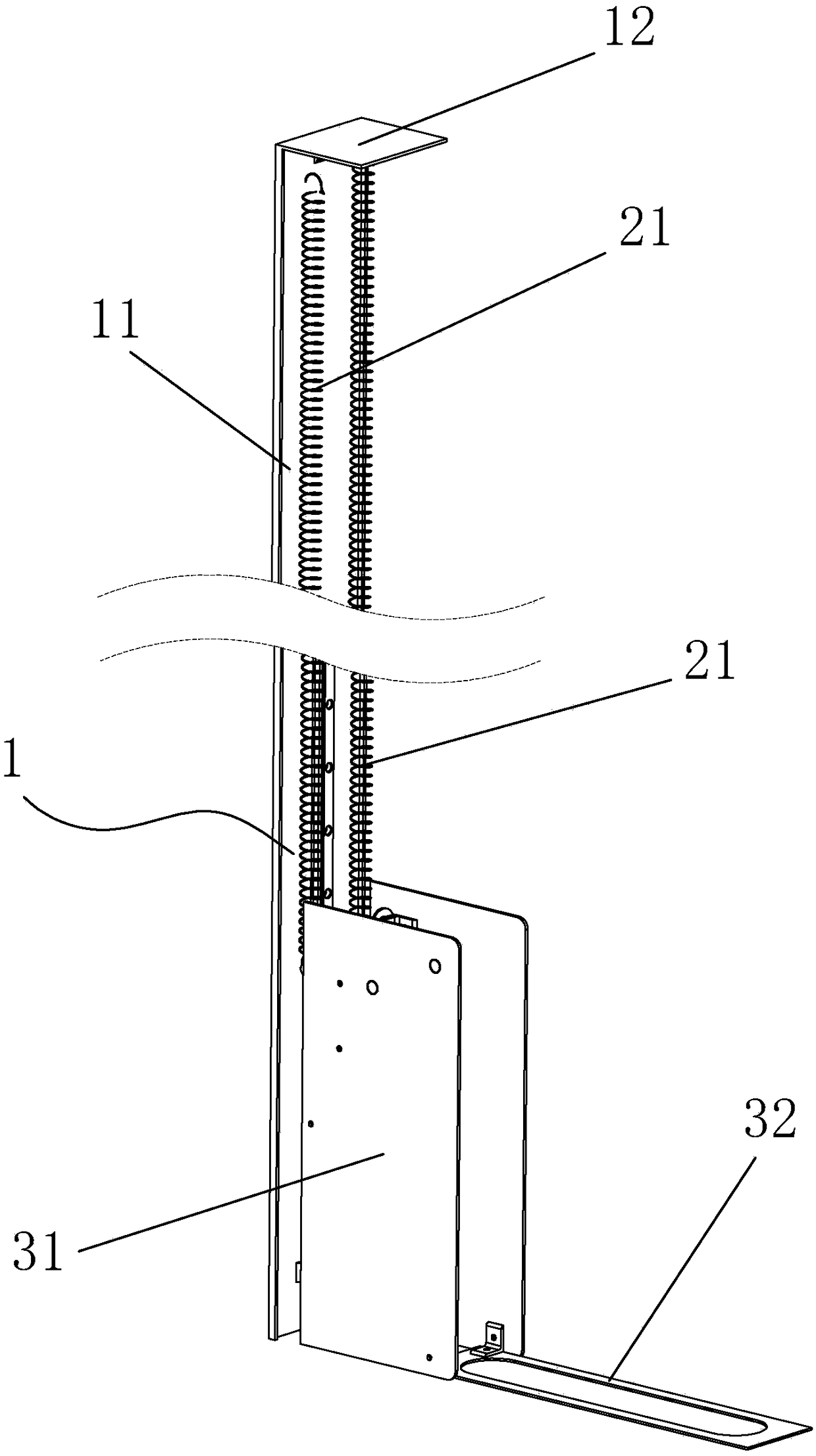 Bicycle standing device