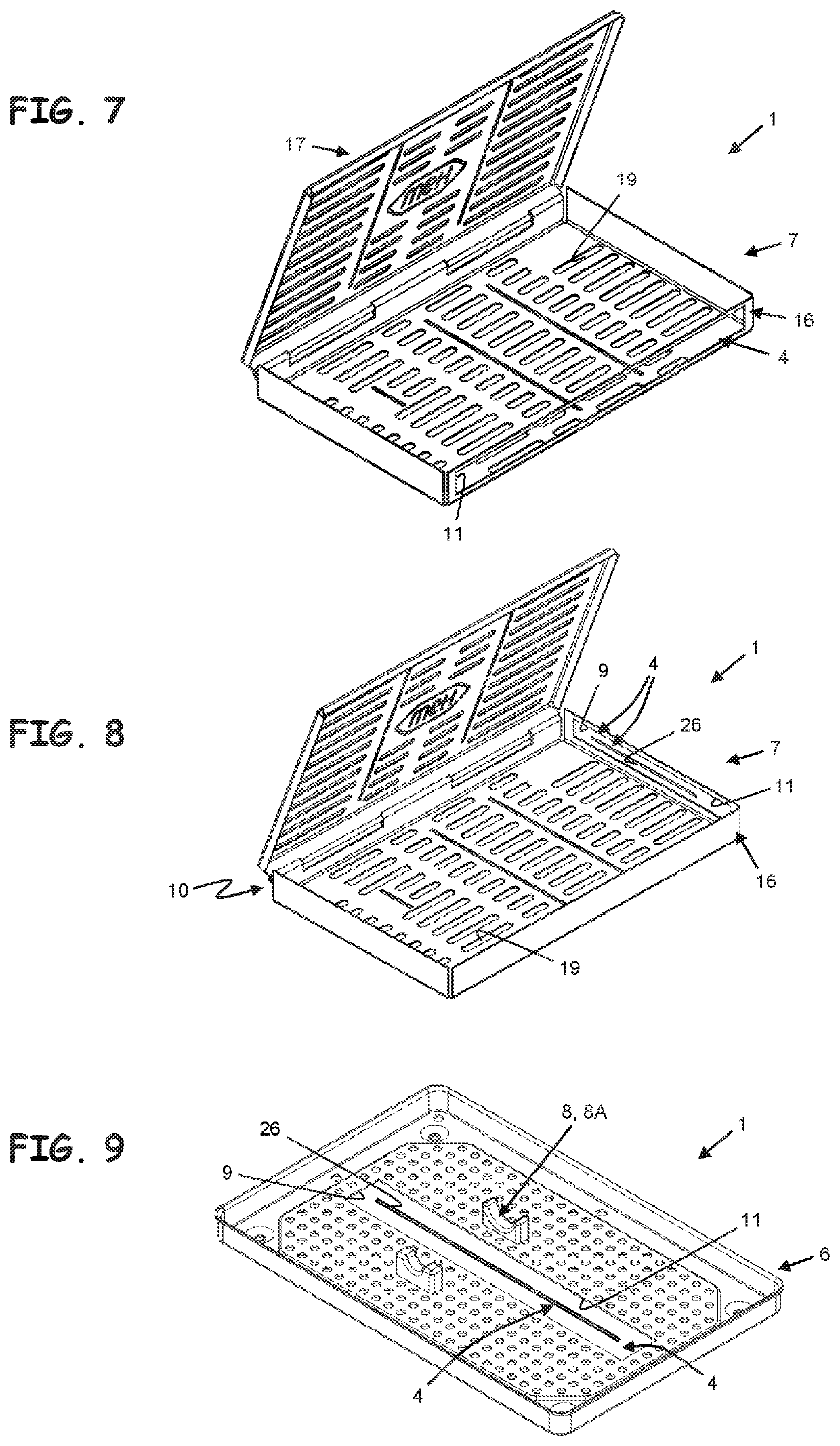 Carrier element for supporting at least one medical or dental instrument in a cleaning or care device