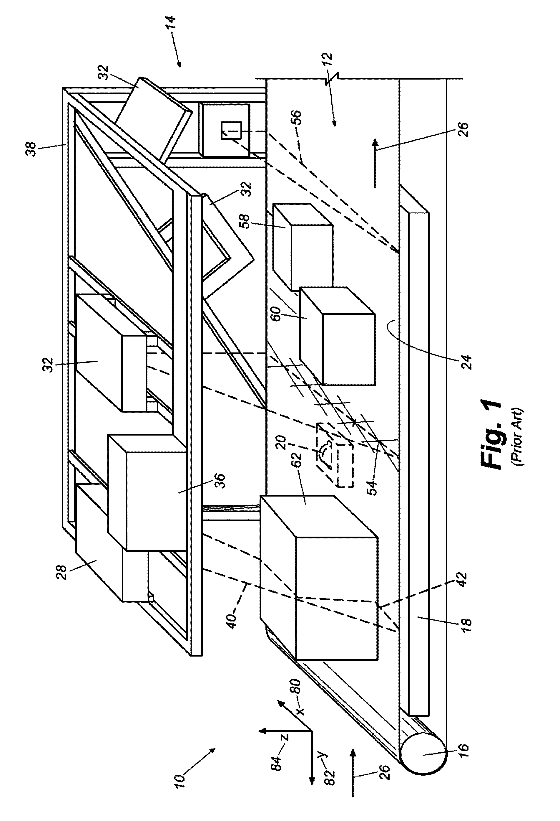 Dimensioning and barcode reading system