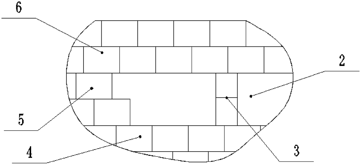 A method for repairing the circular seam of the ladle slag line