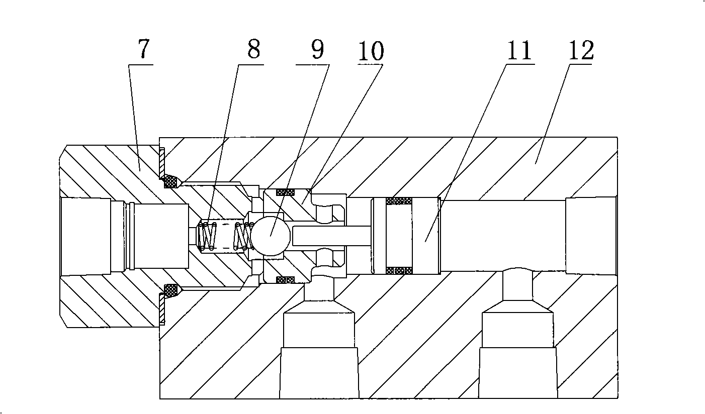 Ultra-high hydraulic lifting valve group for double-acting hydraulic oil cylinder