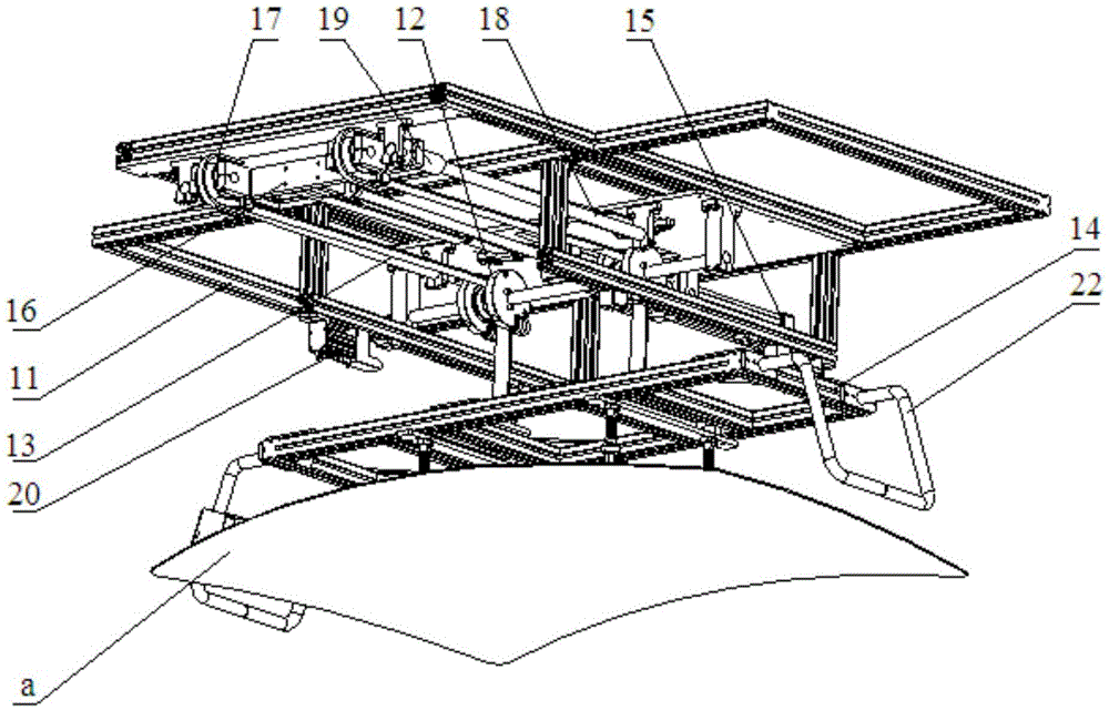 Glass conveying and mounting device