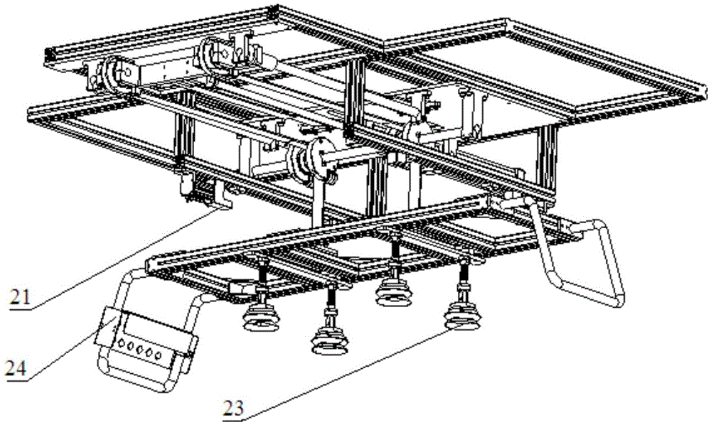 Glass conveying and mounting device