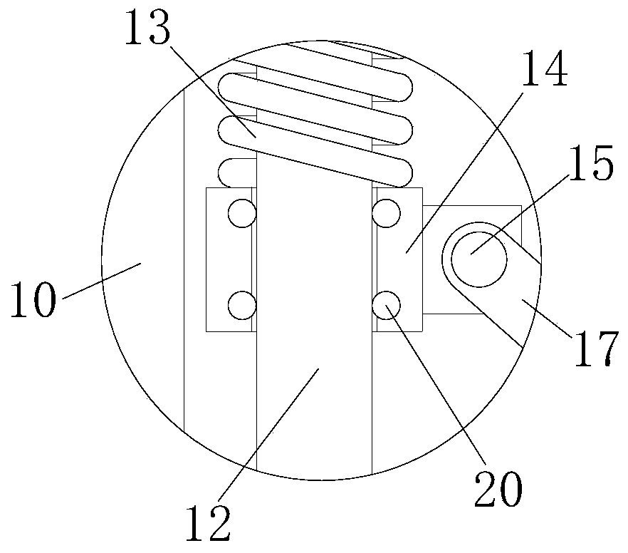 Device for fixedly mounting lithium battery of new energy electric motorcar