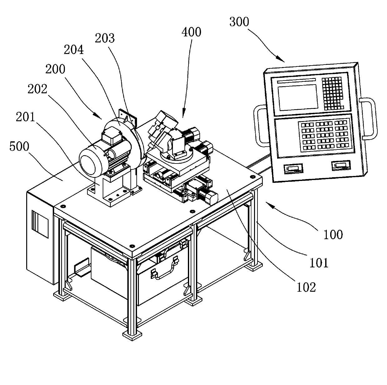 Blade grinding machine for external conical surface of drill