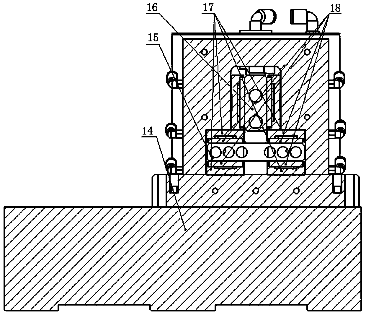 Sharp knife structure adopting air hydrostatic guideways