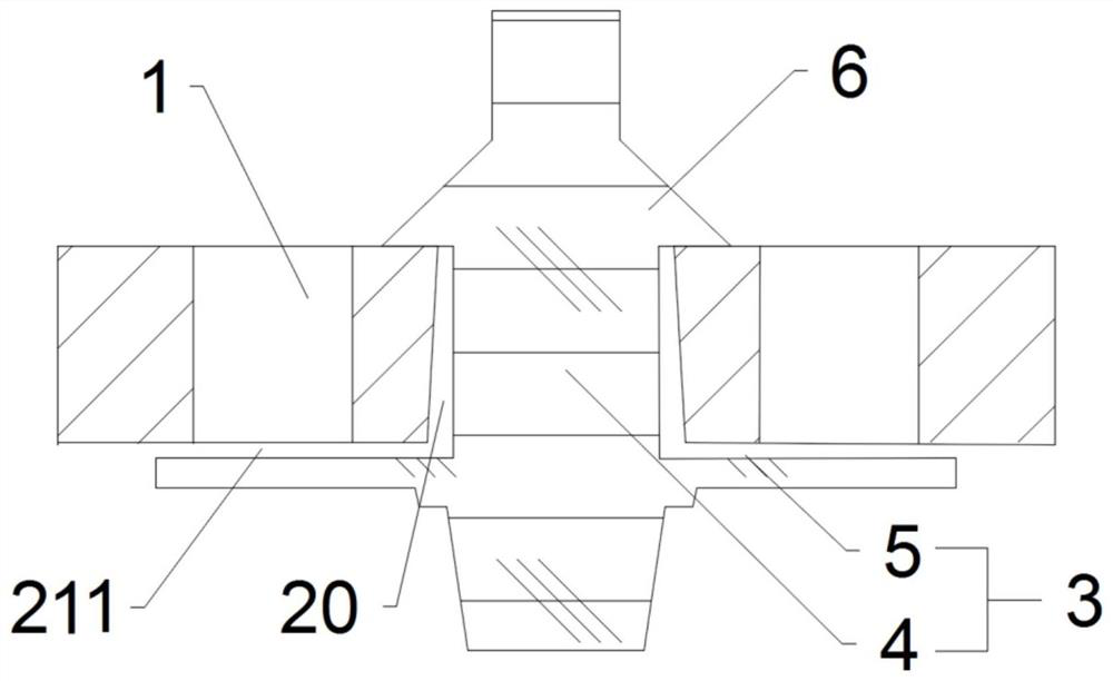 Two-way ventilation structure and oxygen supply device capable of adjusting concentration of inhaled oxygen