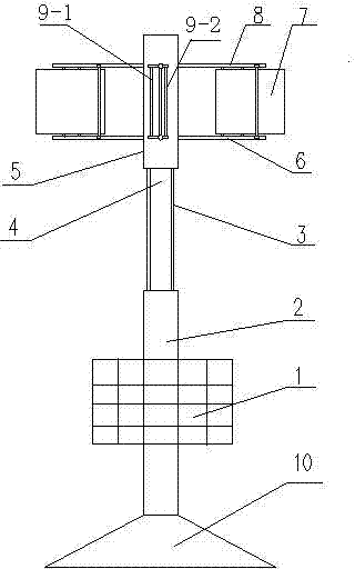 Wind and photovoltaic complementary power generation system