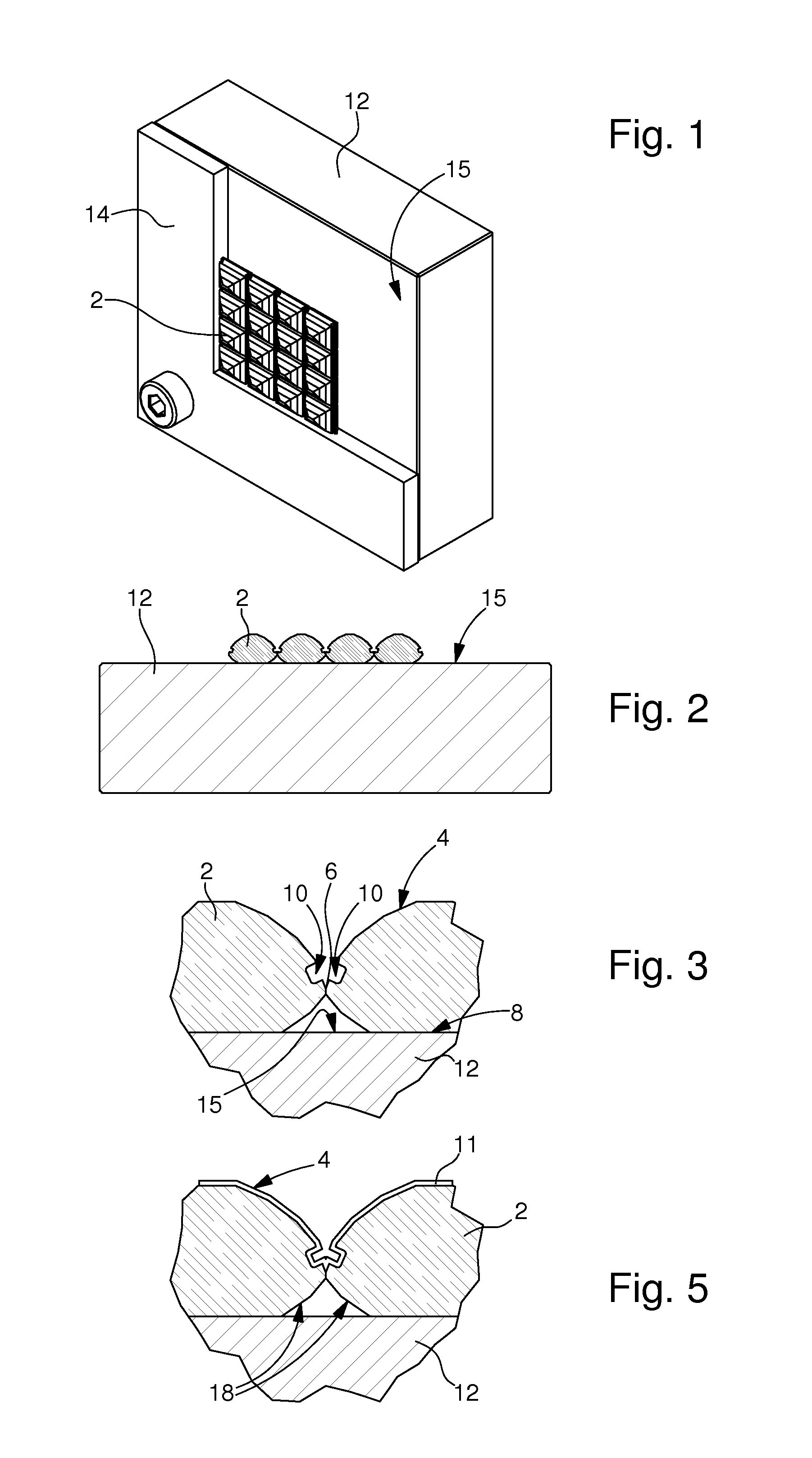 Invisible set decorative part