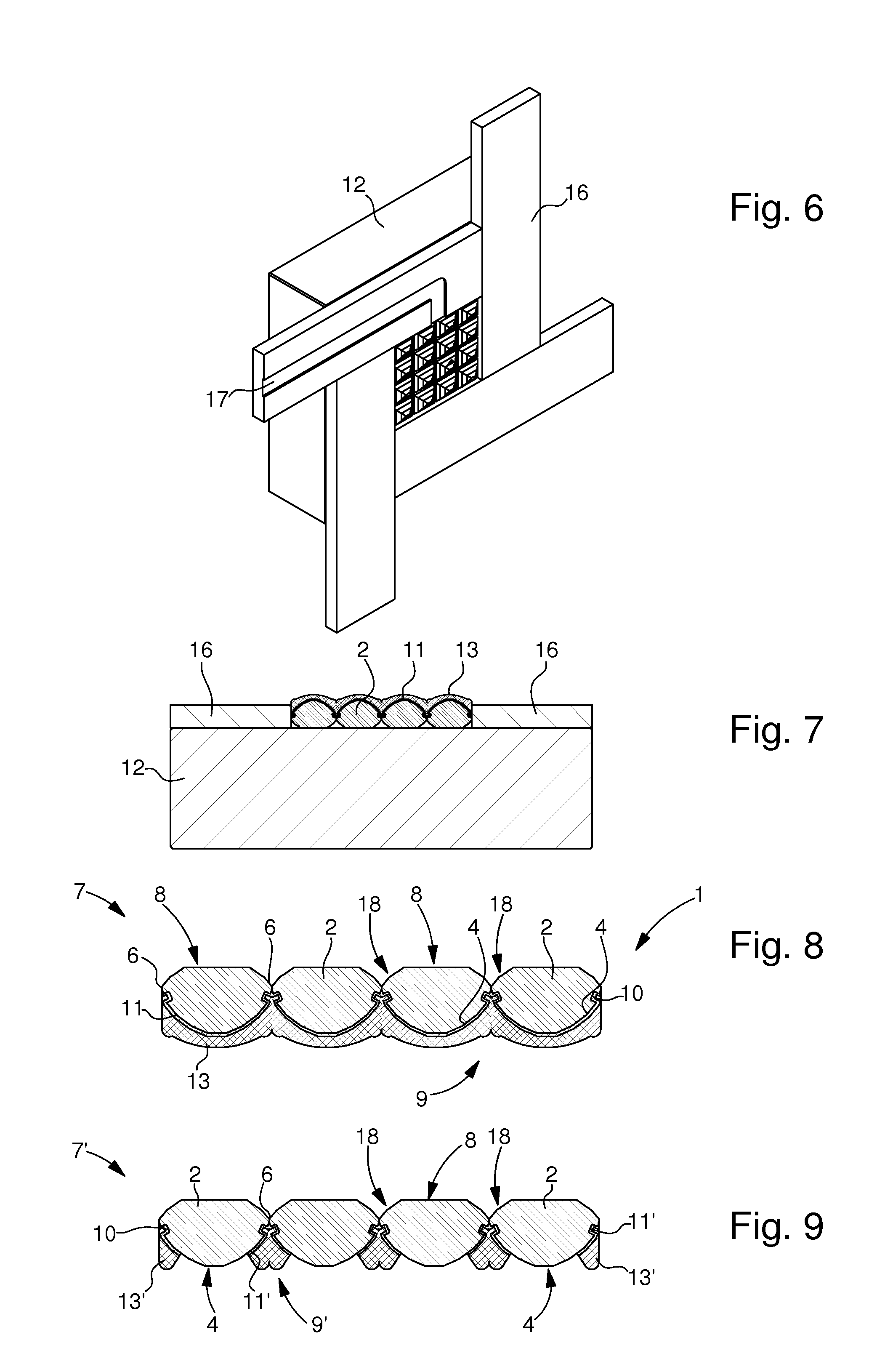 Invisible set decorative part