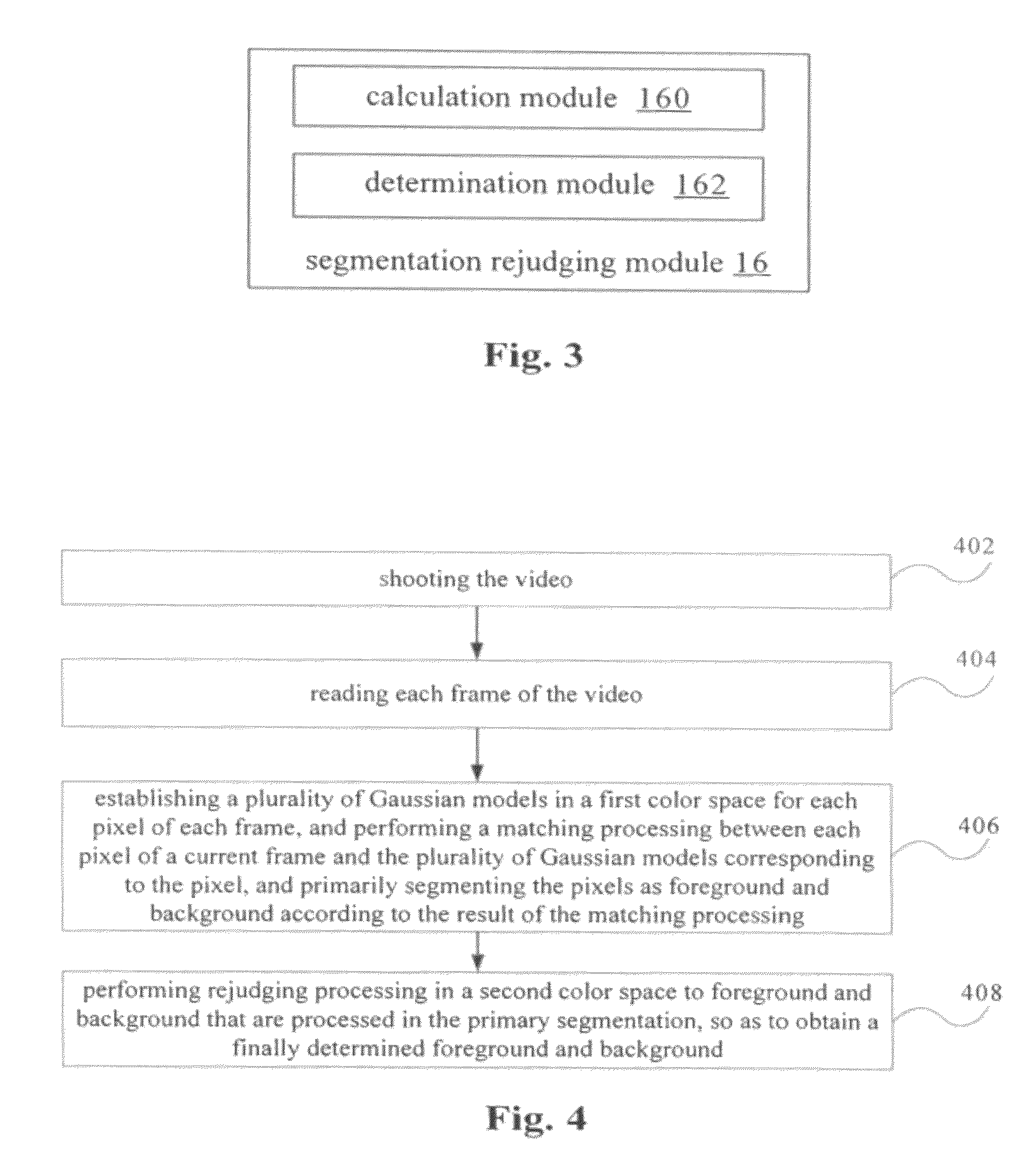 System and method for segmenting foreground and background in a video