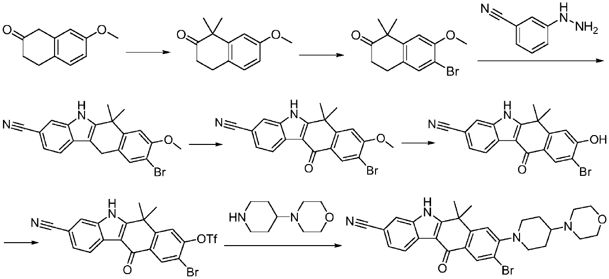 A kind of preparation method of alectinib