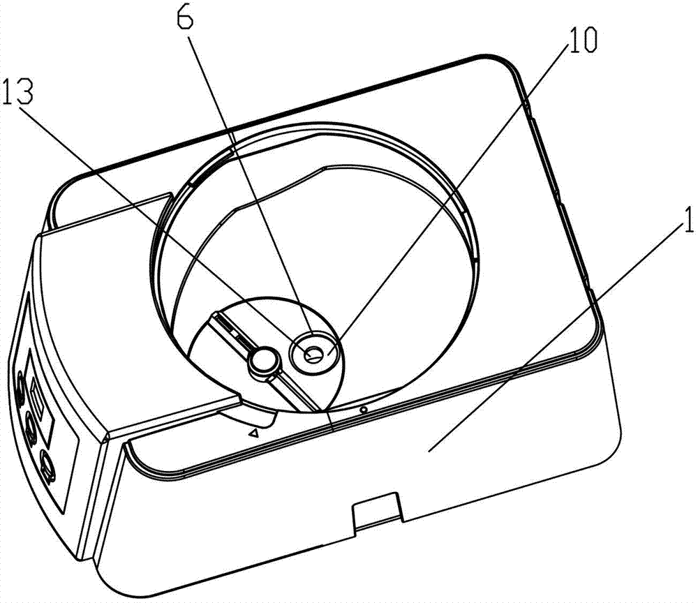 Domestic oil press with blanking control mechanism