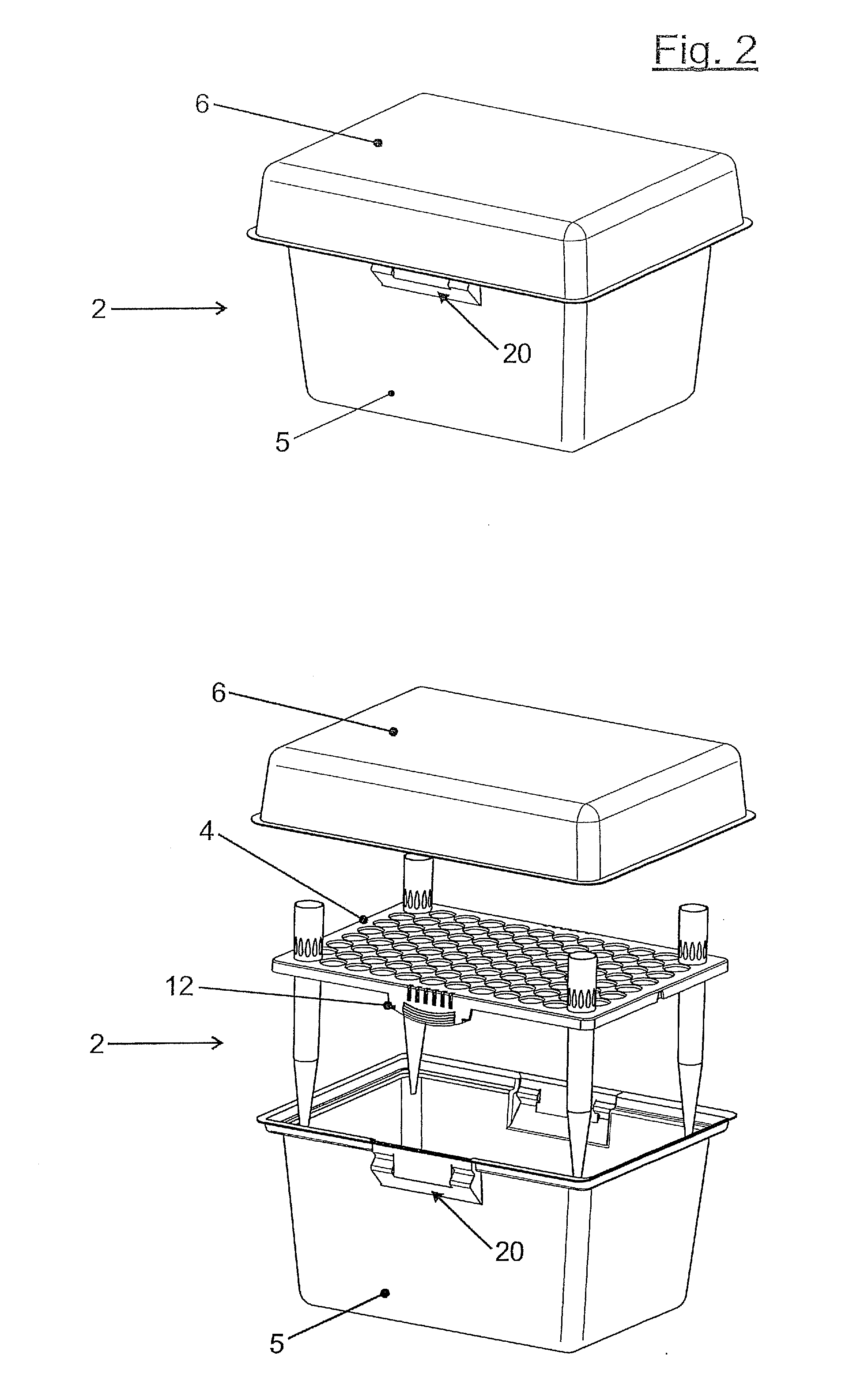 Device for providing pipette tips