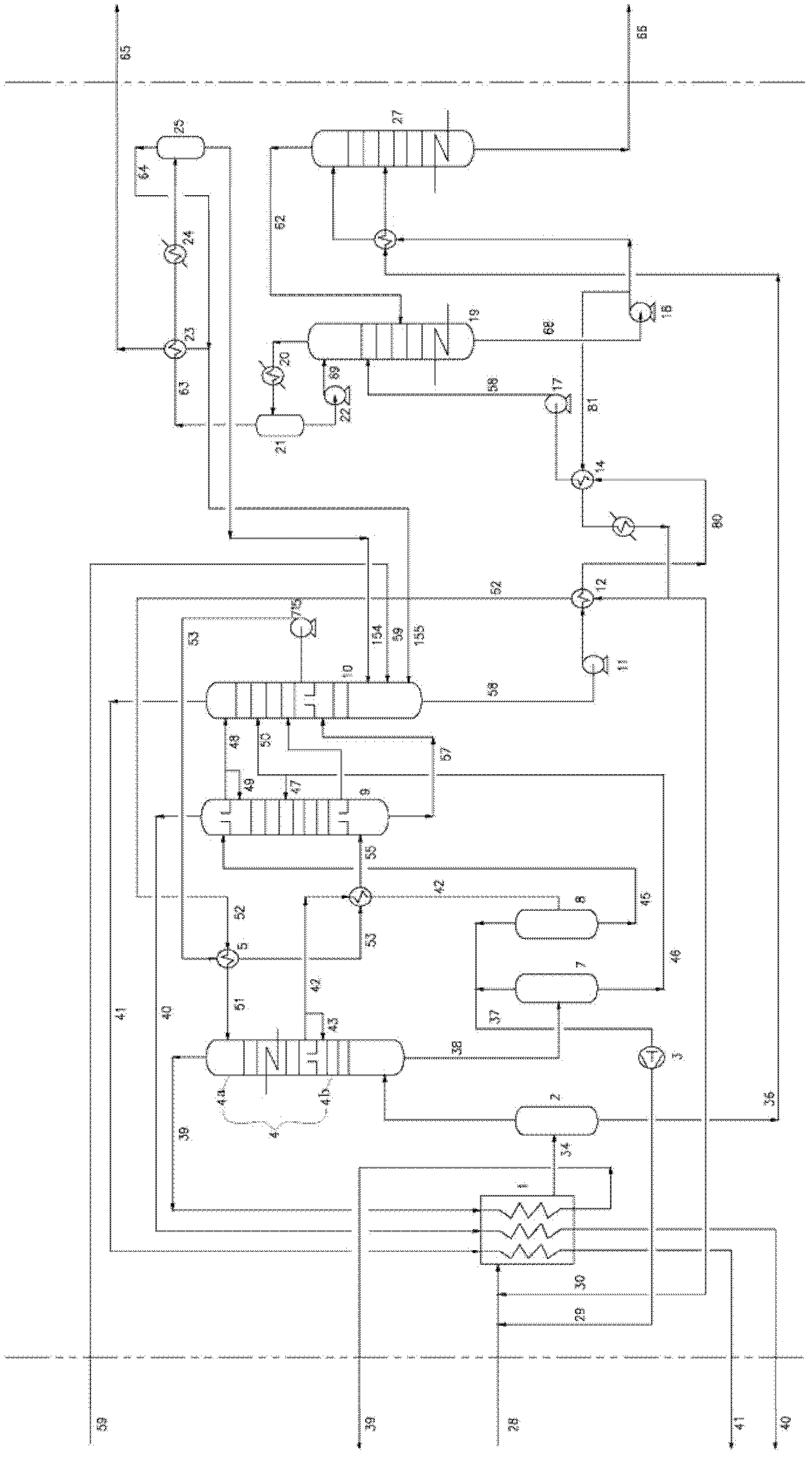 Low temperature methanol wash method and equipment