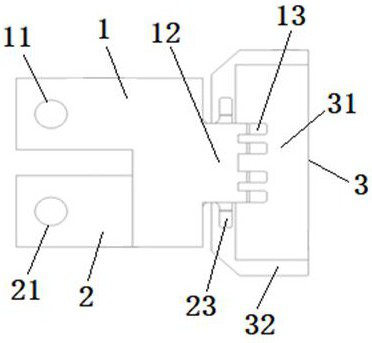 Double-layer substrate wiring terminal structure of low-inductance power module