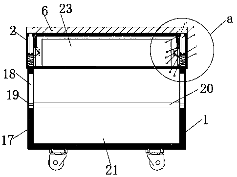 Article placing trolley convenient for clinic nursing