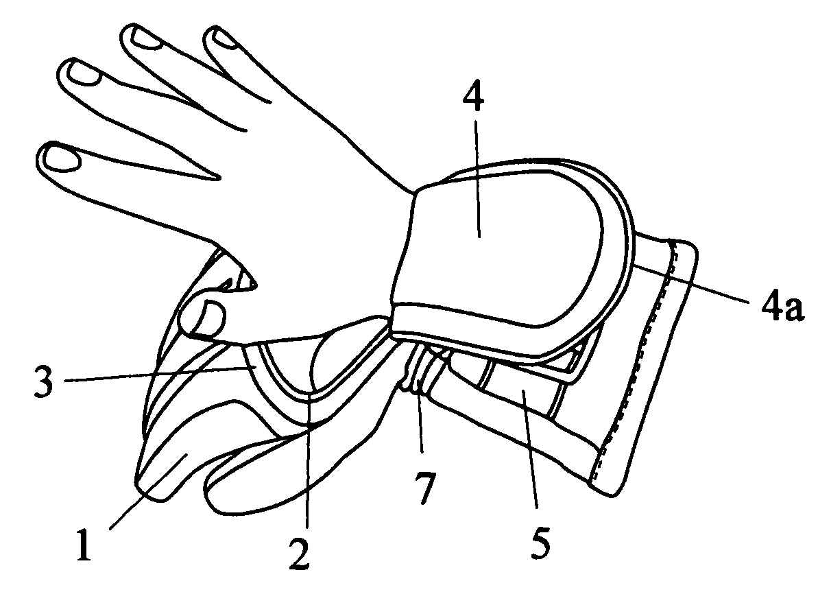 Five-finger glove permitting wearer's hand to be liberated as it is worn