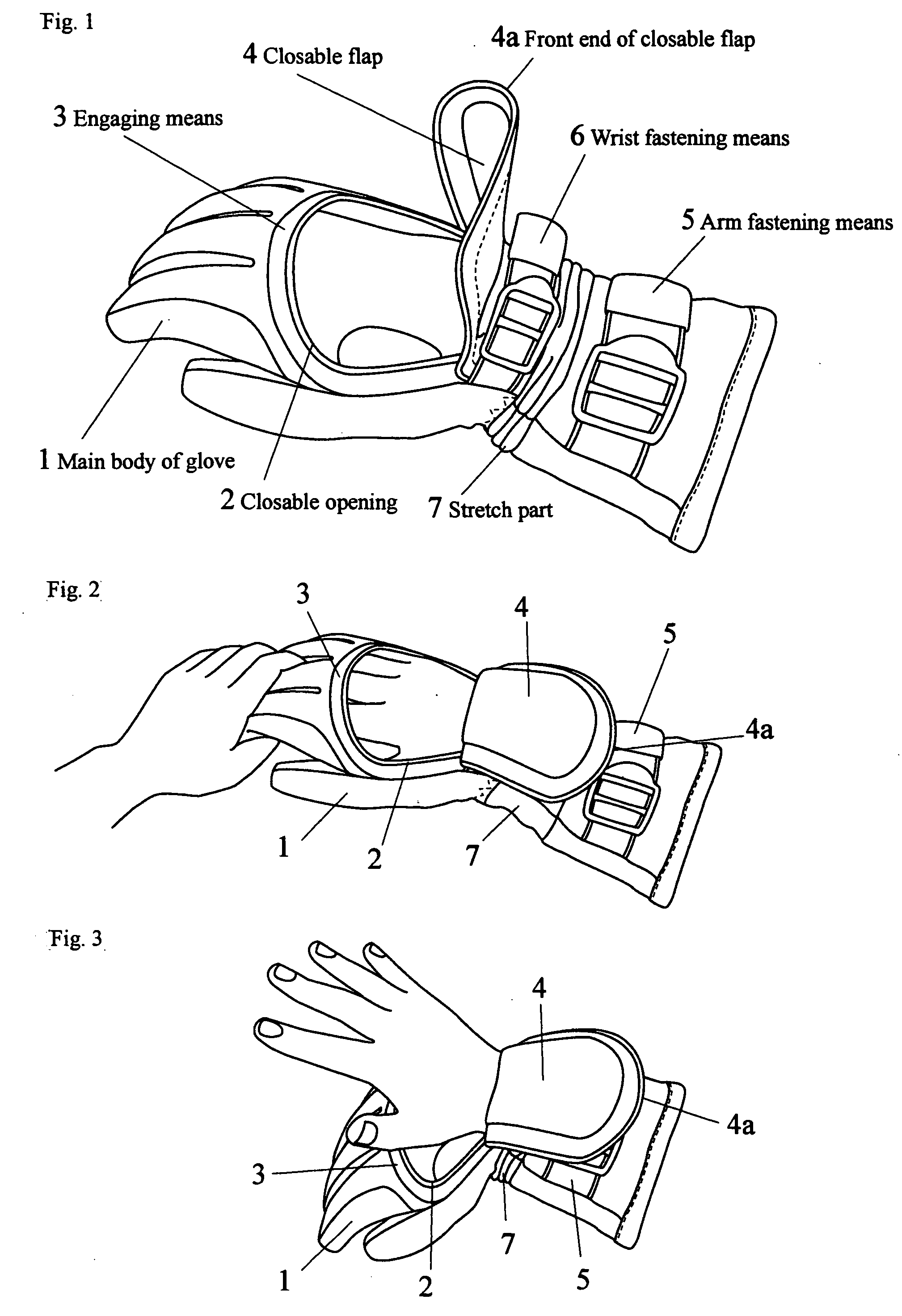 Five-finger glove permitting wearer's hand to be liberated as it is worn