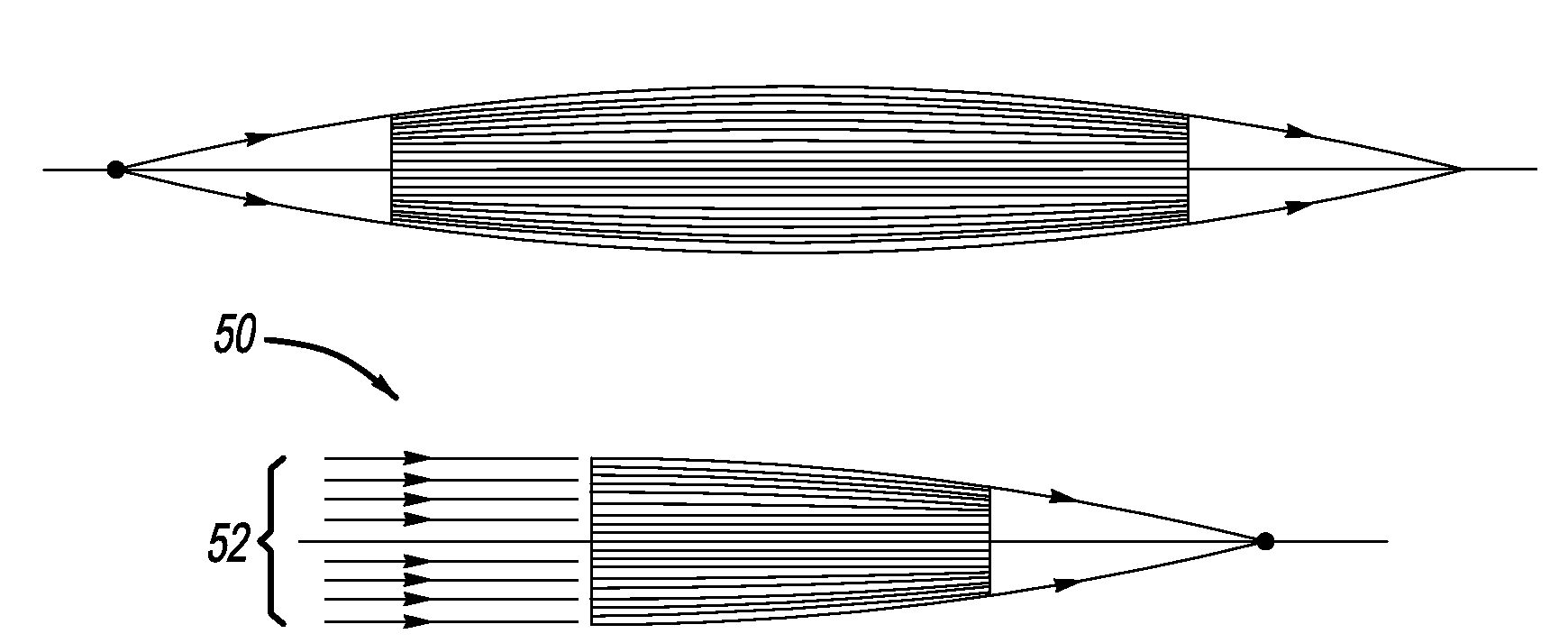 Nanotube based device for guiding x-ray photons and neutrons