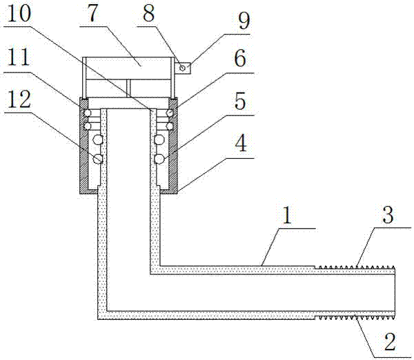 Water valve joint of automobile air conditioner radiator