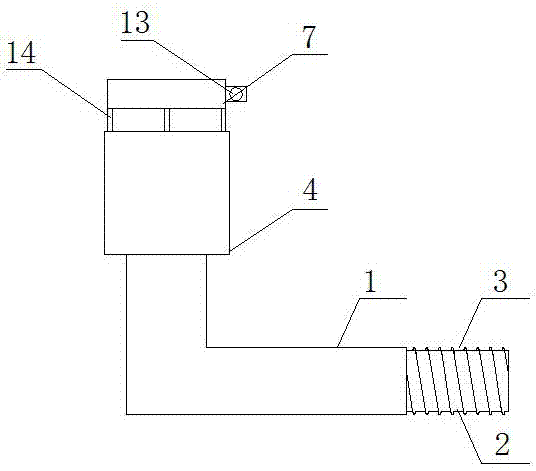 Water valve joint of automobile air conditioner radiator