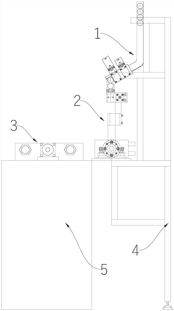 Automatic feeding and assembling system for rear cradle bearing