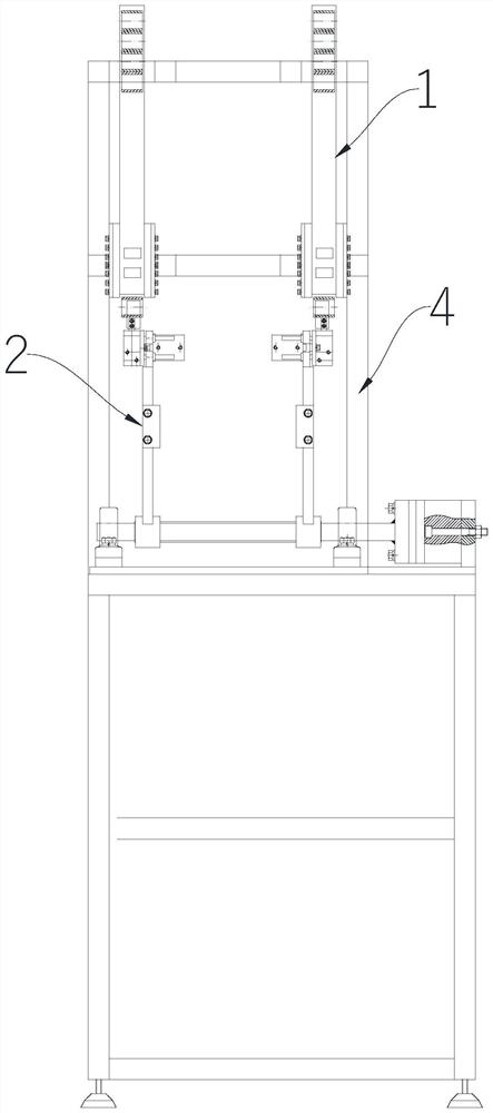 Automatic feeding and assembling system for rear cradle bearing