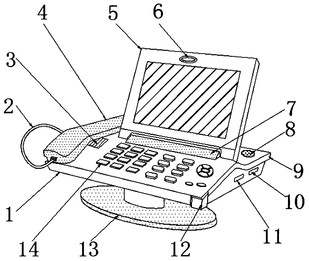 IP telephone and radio station switching device