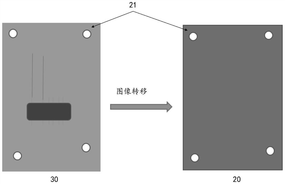 Method and device for aligning platform by using camera and direct imaging photoetching equipment