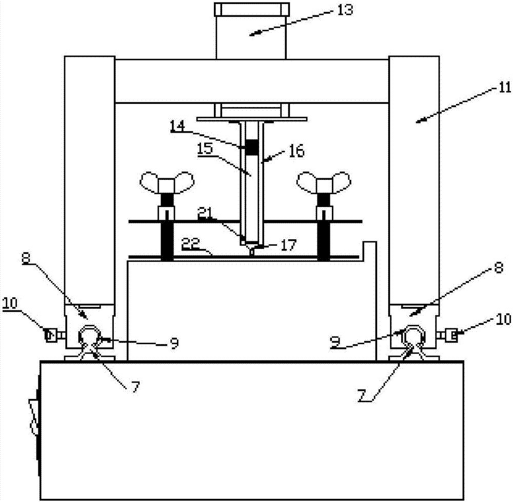 Displacement controlled micro thin plate bending rigidity measurement device and working method thereof