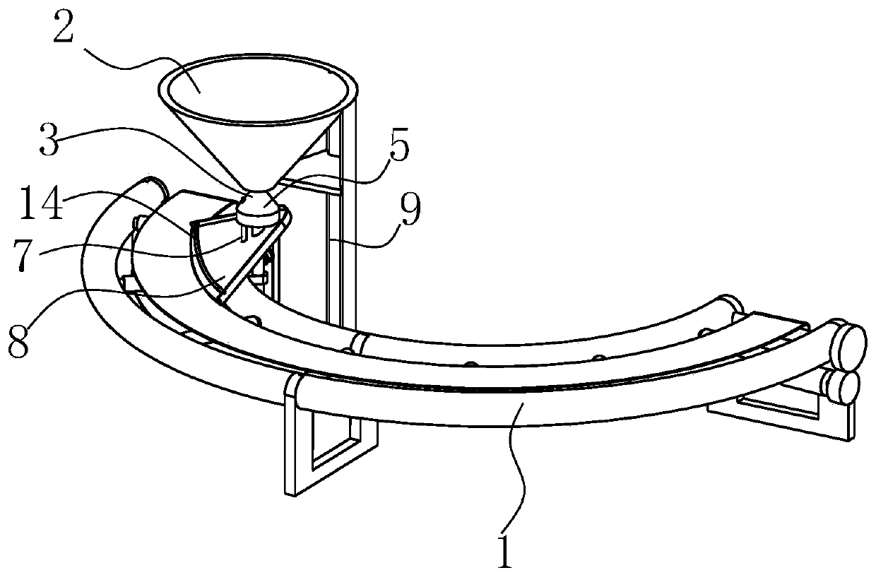 Salvia miltiorrhiza slice spreading equipment and using method thereof