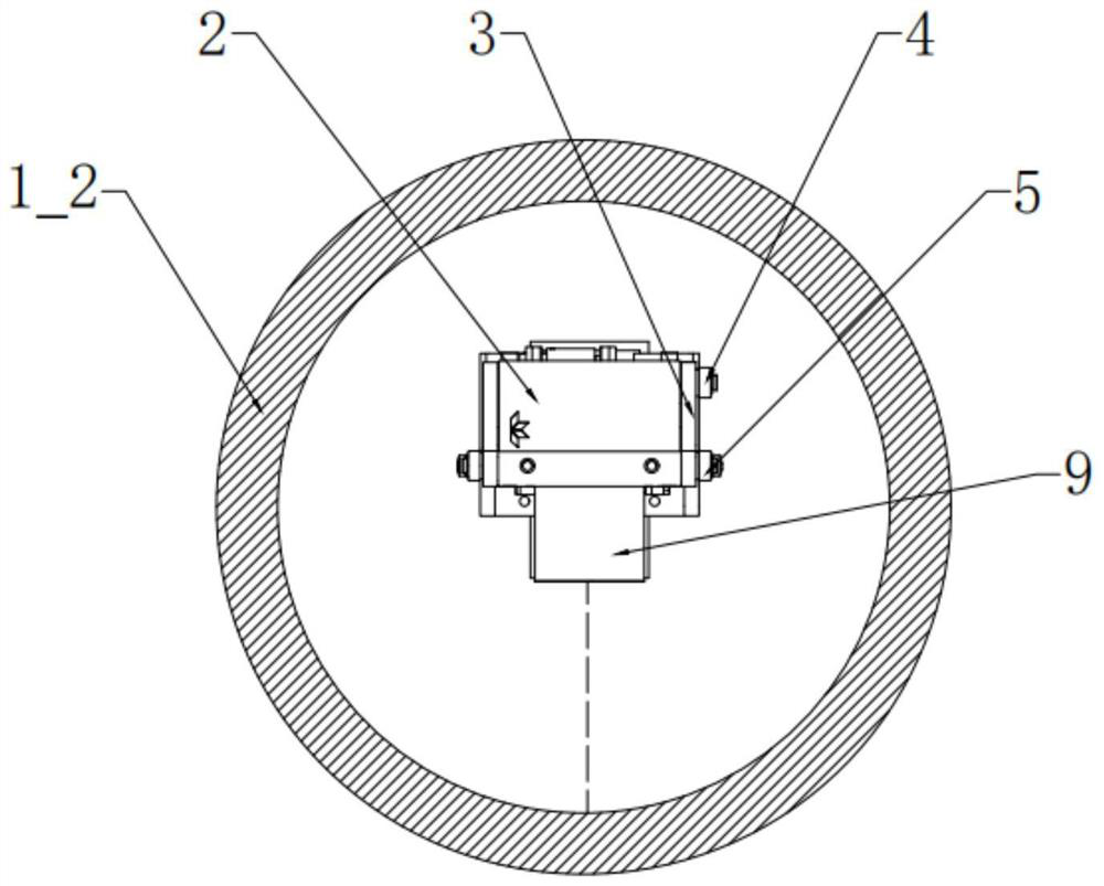 Solid rocket engine inner cavity surface image acquisition device and method