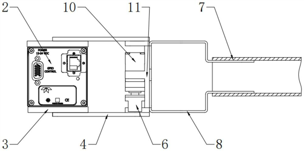 Solid rocket engine inner cavity surface image acquisition device and method