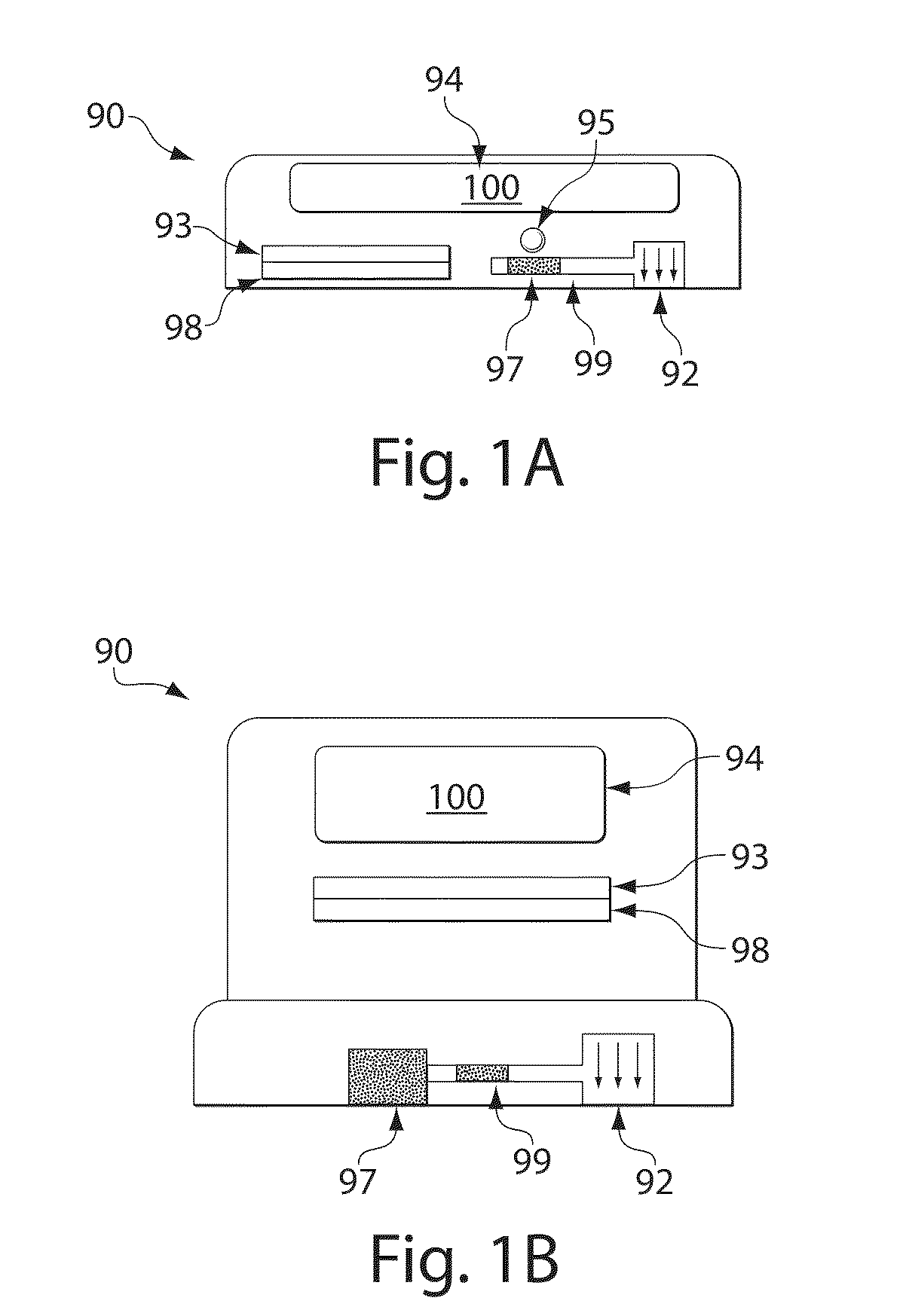 Sampling devices and methods involving relatively little pain