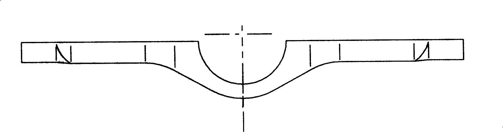 Vehicle bridge shell semi-housing mold method and special forming mold