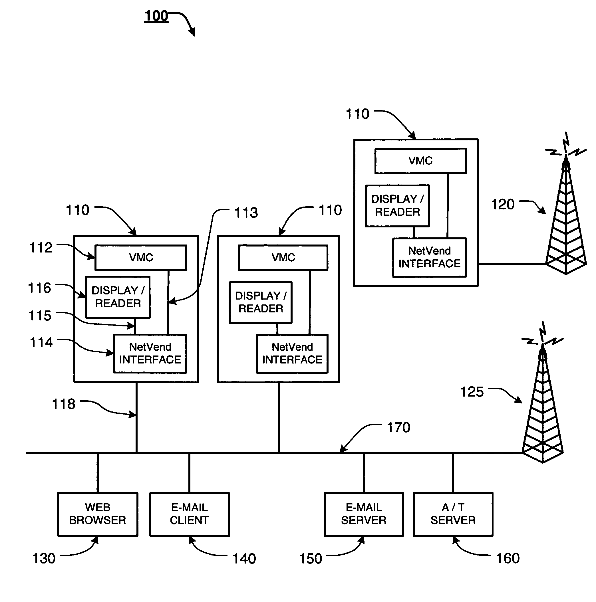 RFID-based method for a networked cashless vending system