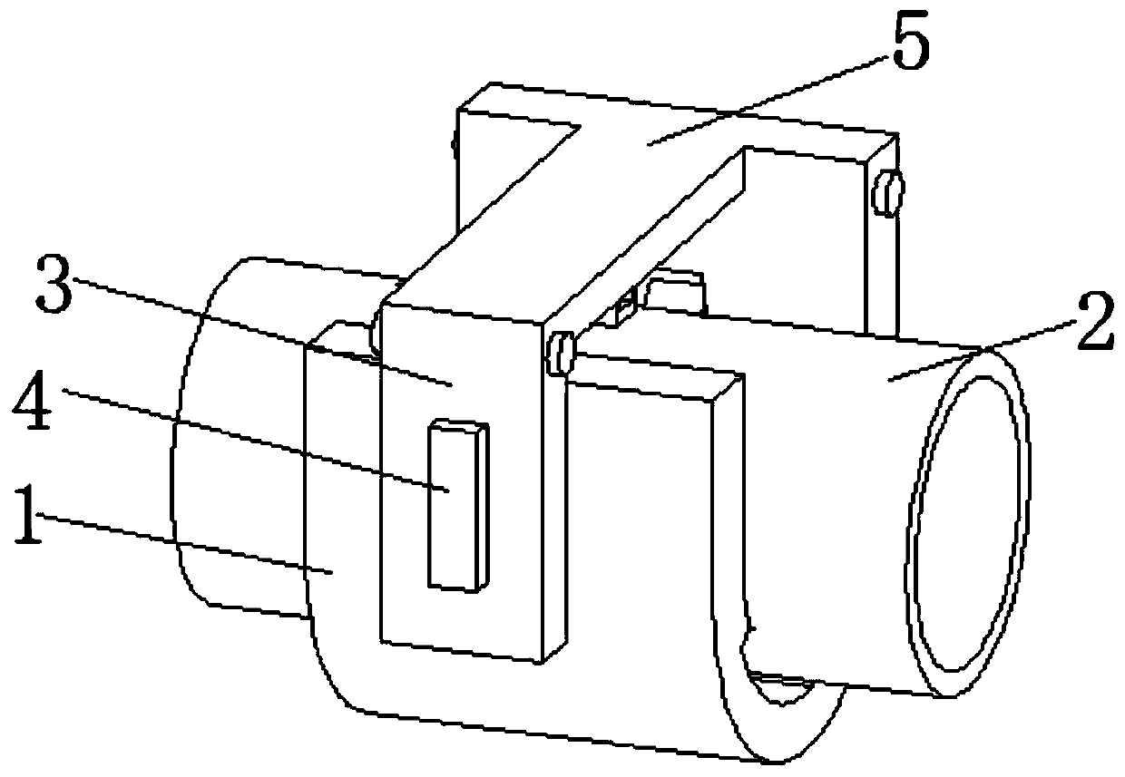 Light power transmission line suspension clamp pin mounting device and using method thereof