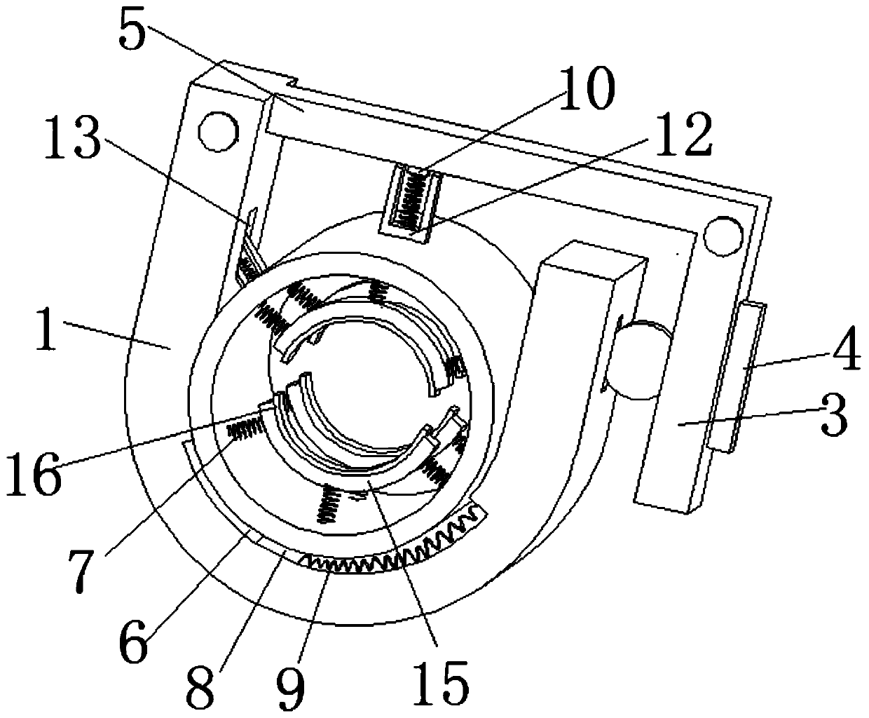 Light power transmission line suspension clamp pin mounting device and using method thereof